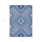 Homeroots 8' X 10' Blue Gray And Ivory Tribal Washable Indoor Outdoor Area Rug 598103 - alternate 7