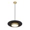 Z-Lite Ludo Matte Black + Modern Gold 1 Light Pendant 829P20-MB-MGLD-LED - alternate 4