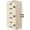 Leviton Ivory 15A 3-Outlet Tap 003-00698-00I - alternate 2