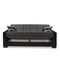 Homeroots 87" Dark Gray And Black Chenille Sleeper Sofa And Toss Pillows With Brown Legs 607091 - alternate 7