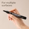 Deli THINK Permanent Marker, Chisel Tip, Black, Waterproof, 12PK EU10120 - alternate 3
