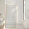 Anzzi Welle 74x34in Framed Fixed Shower Screen Door, Brushed Gold with 5/16in 8mm Tempered Clear Glass SD-AZ22-01BG - alternate 1