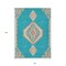 Homeroots 8' X 10' Teal Blue Brown And Ivory Oriental Washable Indoor Outdoor Area Rug 598445 - alternate 4