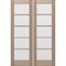 Doornmore G105, 66.5" x 98" ( 2x32" Door) Left Hand, Mahogany SDL 5 Lite Exterior Door G105-SW-3296_2_LI - alternate 9