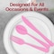 Smarty Had A Party Pink Disposable Plastic Party Spoons, 600PK 410S-P-CASE - alternate 7