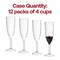 Smarty Had A Party 8 oz. Crystal Disposable Plastic Champagne Flutes (48 Glasses), 48PK 1707-CASE - alternate 5