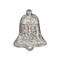 Homeroots 5in Silver Cast Iron Christmas Bell Trinket Tray 634785 - alternate 8