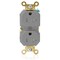 Leviton PlugsandReceptacles, 20A, 125VAC, Gry, Nylon 5362-SGG - alternate 1