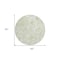 Homeroots 8' Sage Green And Ivory Round Paisley Washable Indoor Outdoor Area Rug 588656 - alternate 6