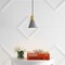 Jonathan Y Apollo 6" 1-Light Mid-Century Modern Iron LED Pendant, Gray/Brass Gold JYL6131C - alternate 9