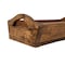 Homeroots 20in Brown Reclaimed Wood Handmade Serving Tray With Handles 724222 - alternate 5
