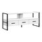 Homeroots 49in White Cabinet Enclosed Storage TV Stand 490370 - alternate 1