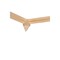 House Of Fara 4-3/8'' x 2'' x 2'' Unfinished Hardwood Inside Corner Block ICR6P - alternate 2