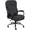 Boss Heavy Duty Double Plush Chair, Black Back, 33-1/2 in W 31" L 45-1/2" H, Fixed B991-CP - alternate 1