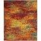 Homeroots 9' X 12' Flame Abstract Indoor Outdoor Area Rug 573194 - alternate 1