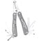 Performance Tool 13-in-1 Multi-Tool, Wire Stripper, Pliers, Screwdrivers, Knife W86506 - alternate 4