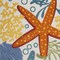 Homeroots 4' X 6' Blue Yellow And Orange Starfish Indoor Outdoor Area Rug 546831 - alternate 6