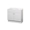 Zenith Products Bathroom Vanity Zenna Home Single White 36in W X 18in D X 35in H White RBC36WW - alternate 5
