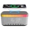 Alpha Digital Bluetooth Stereo Speaker- 10W, Alarm Clock, Charging, Light -Gray S300-GY - alternate 8