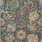 Homeroots 5' X 8' Navy Blue Terra Cotta And Beige Damask Washable Indoor Outdoor Area Rug 603744 - alternate 6