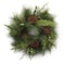 Homeroots 18" Green Christmas Pine And Pinecone Artificial Wreath 634629 - alternate 1