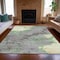 Homeroots 8' X 10' Green And Gray Abstract Washable Indoor Outdoor Area Rug 631882 - alternate 8