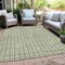 Homeroots 3' X 5' Green And Ivory Geometric Washable Indoor Outdoor Area Rug 595547 - alternate 7