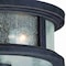 Vaxcel Cumberland Bronze Rustic Round Outdoor Flush Mount Ceiling Light Clear Glass T0290 - alternate 8