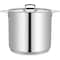 Bakken-Swiss 24QT Stockpot, Brushed Stainless Steel, Heavy Duty, Induction-Ready, Lid and Riveted Handles BKSP24QT - alternate 1