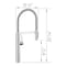 Blanco culina Semi-Pro 1.5 GPM, Chrome 527473 - alternate 3