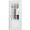 Sartodoors Sliding French Pocket Door with, Felicia 3599 White Silk with Clear Glass, Kit Trims Rail Hardware FELICIA3599PD-WS-32 - alternate 1