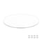Fab Glass And Mirror 30in Round Clear Low Iron Glass Tabletop 1/2in Thick Pencil Edge Polish Tempered LI-30RT12THPE - alternate 1