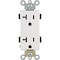 Leviton Decora Plus 20A White Residential Grade 5-20R Duplex Outlet R82-16352-0WS - alternate 1