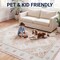 Jonathan Y Eleanor Vintage Medallion Border Non-Slip Machine-Washable Cream/Terra 3 ft. x 5 ft. Area Rug VOR100G-3 - alternate 7
