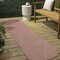 Jonathan Y Miles Modern Minimalist Radius Corner Solid Light Rose 2 ft. x 8 ft. Shaped Runner Rug SHP100E-28 - alternate 1