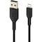 Belkin Boost Up Charge Usb A To Apple Lightning Cable 3ft, Black CAA001BT1MBK - alternate 3