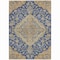 Homeroots 9' X 12' Navy Blue Beige And Brown Oriental Washable Indoor Outdoor Area Rug 605257 - alternate 5