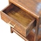 Homeroots 20" Chestnut Solid Wood Square One Drawer Nightstand 651610 - alternate 6