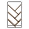 Homeroots 60" Brown Metal and Wood Five Tier Geometric Bookcase 489795 - alternate 6