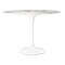 Homeroots 40" White Rounded Stone And Metal Pedestal Base Dining Table 520844 - alternate 10