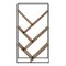 Homeroots 60" Brown Metal and Wood Five Tier Geometric Bookcase 489795 - alternate 7