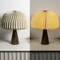 Jonathan Y Sylvie 16" Modern Minimalist Paper Pleated Shade Mushroom Accent LED Table Lamp, Natural JYL9106B - alternate 7