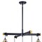 Vaxcel Kassidy 5L Chandelier Black/ Brass H0184 - alternate 6