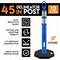 Xpose Safety 42in  Ring Loop Blue Traffic Delineator Post with 13 LB PVC Base, 6PK DLRB-BLU-42-12-X - alternate 4