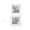 Homeroots Set Of Two Elephant I and II 1 White Framed Print Wall Art, 2PK 407243 - alternate 3