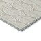 Homeroots 8' X 10' Beige And Ivory Ogee Washable Indoor Outdoor Area Rug 601527 - alternate 6
