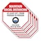 Signmission Maintain Social Distancing At Least, 10 inch X 10 inch, Aluminum Metal Signs, 5PK OC-A-5Pack-10-195 - alternate 1