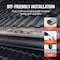 Vevor Gutter Guard 5 in Wide 208 ft Length Cover Mesh Leaf Debris Protection 5in-208 - alternate 5