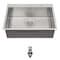 Wrightmaster 33 in. Drop-in Single Bowl 16-Gauge Stainless Kitchen Sink with 5-Functional Coating ZOR-P404336 - alternate 1