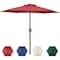 Simple Deluxe 7.5' Patio Umbrella Outdoor Table Market Yard Umbrella with Push Button Tilt/Crank, 6 Sturdy Ribs f LGBRLA7RED - alternate 1